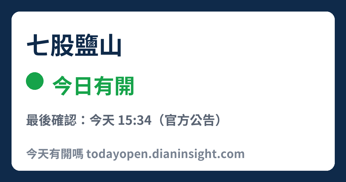 七股鹽山 今日狀態分享圖